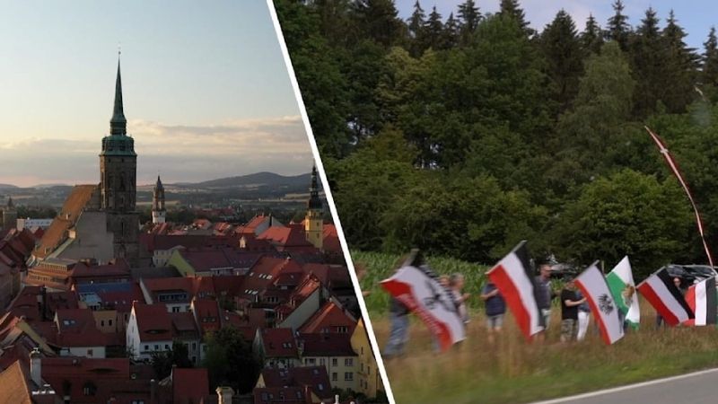 Reichsflaggen, Corona-Leugner und ein entspannter SPD-Bürgermeister