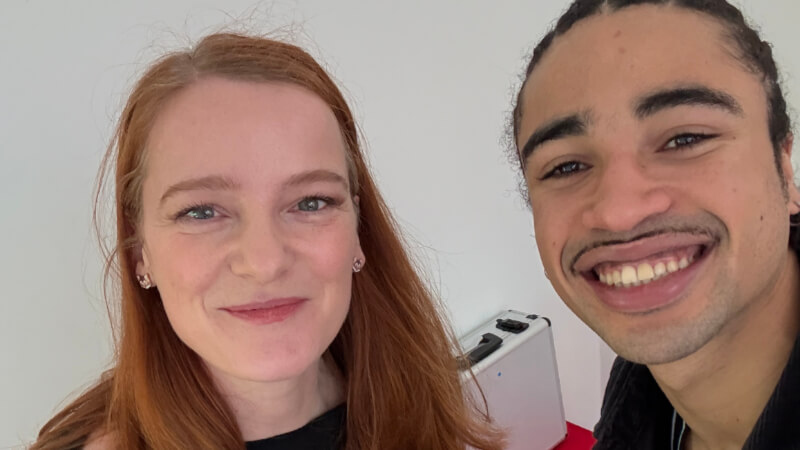 Christiane Wittenbecher und Freddy Ekué